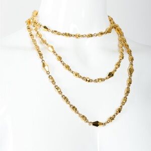 Vintage St. John Rope Faceted Diamond Rope Necklace